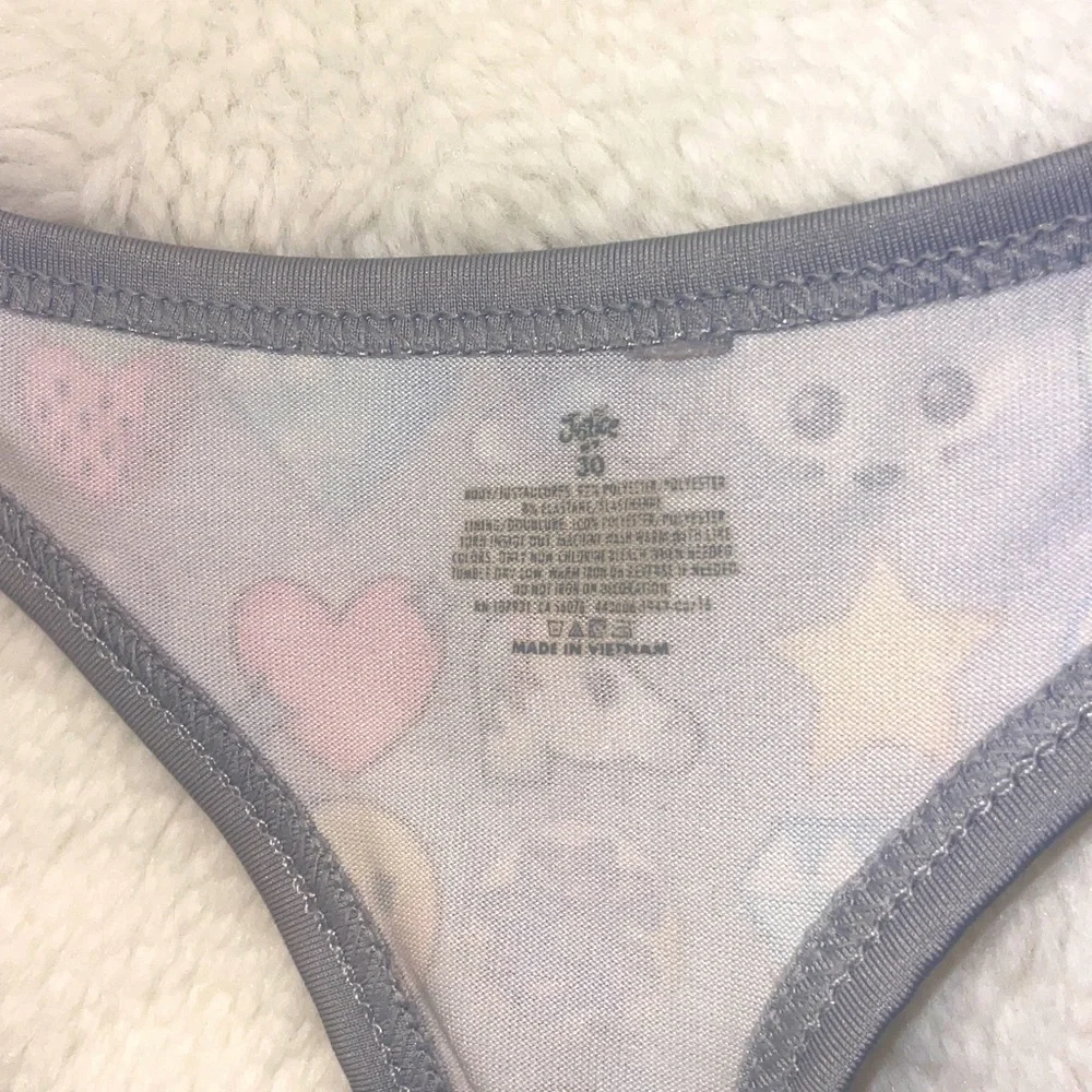 Justice Girls sports bras. 3 bras (1 unbranded). Green, gray, emojis Size L girl